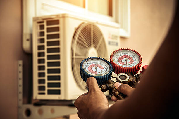 Professional Hvac technician working in Flovilla, GA
